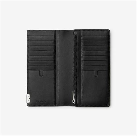 B Cut Continental Wallet in Black 